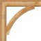 Ekena Millwork Thorton Block Rough Sawn Bracket w/ Offset Brace, Western Red Cedar, 8"W x 40"D x 40"H BKT0806X40X40THR05RWR - alternate 4